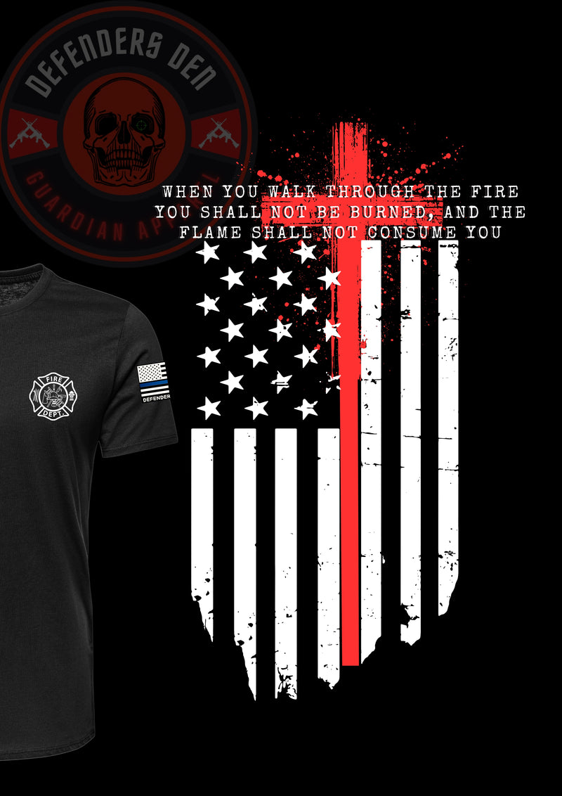 Red Line Shall Not Be Burned Tee or Hoodie