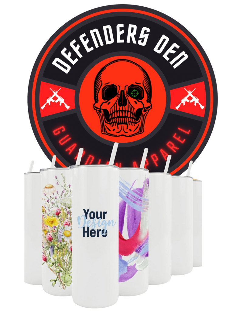 20 Oz Customized Skinny Tumbler